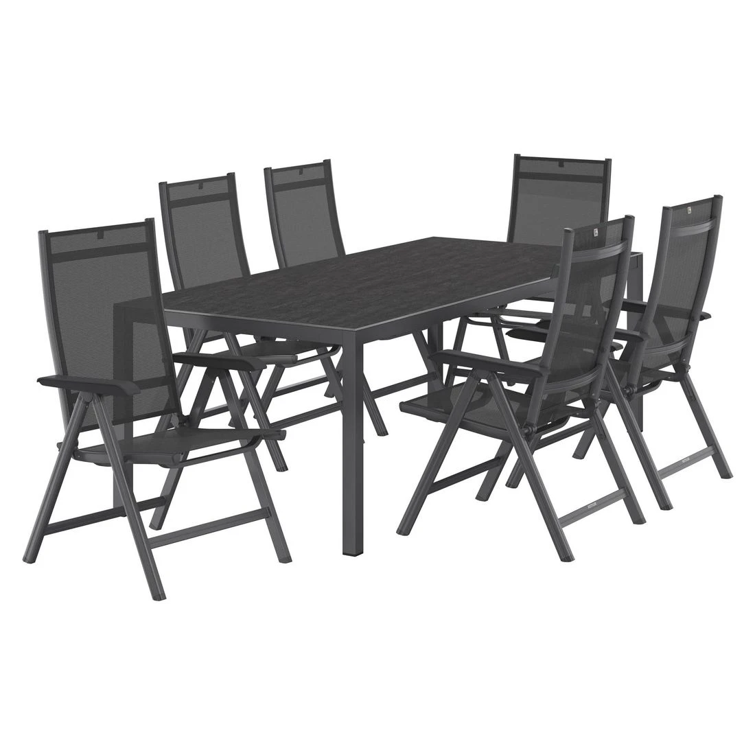 Kettler Basic Plus Gartenmöbel-Set 7-tlg.+ Tisch 220x100cm Anthrazit/Bromo Kettler Basic Plus Gartenmöbel-Set 7-tlg.+ Tisch 220x100cm Anthrazit/Bromo -Kettler kettler basic plus gartenmoebel set 7 tlg tisch 220x100cm 1487302 2