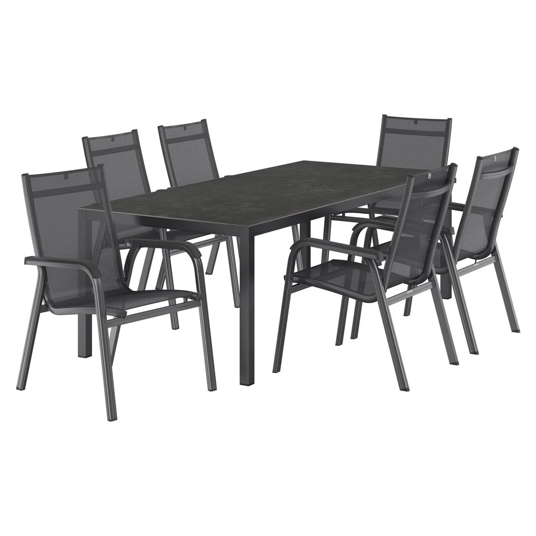 Kettler Basic Plus Gartenmöbel-Set 7-tlg.+ Tisch 220x100cm Anthrazit/Dark Grey Kettler Basic Plus Gartenmöbel-Set 7-tlg.+ Tisch 220x100cm Anthrazit/Dark Grey -Kettler kettler basic plus gartenmoebel set 7 tlg tisch 220x100cm 1487566 2