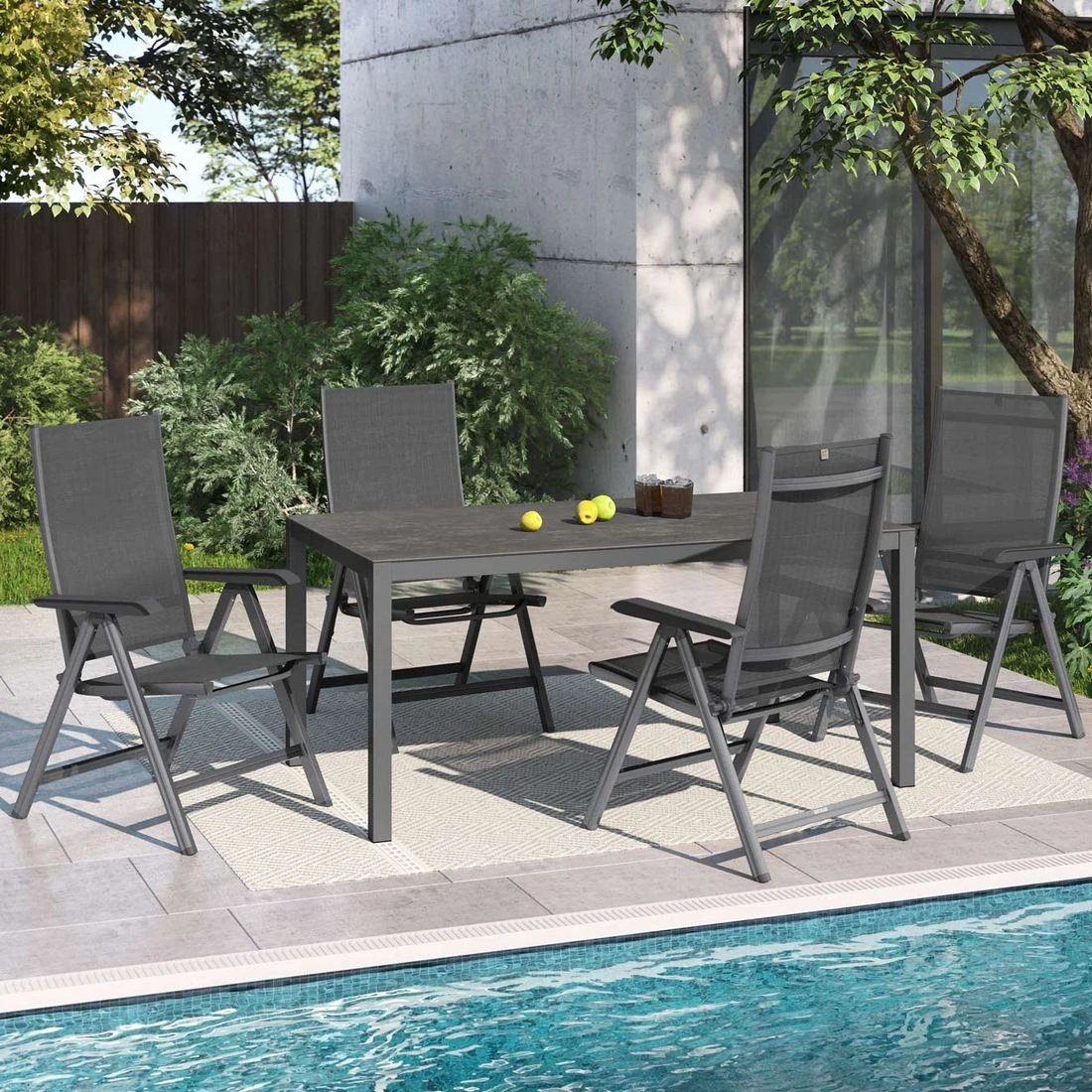 Kettler Basic Plus Gartenmöbelset 5-tlg. mit Tisch160x90cm Anthrazit Kettler Basic Plus Gartenmöbelset 5-tlg. Mit Tisch160x90cm Anthrazit -Kettler kettler basic plus gartenmoebelset 5 tlg mit tisch160x90cm 1426516 1