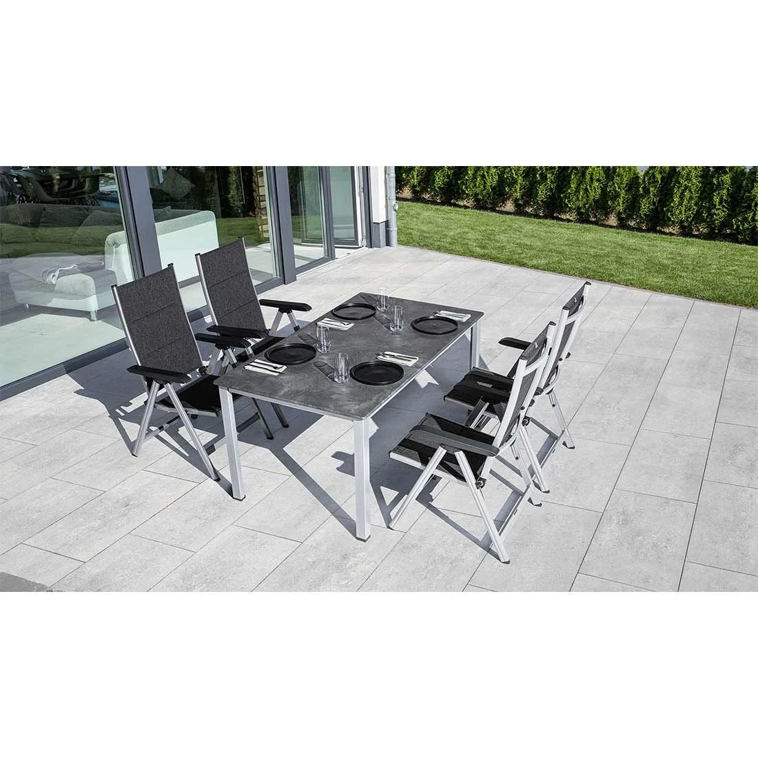Kettler Basic Plus Gartenmöbelset 5-tlg. mit Tisch 160x90cm Silber/Anthrazit Kettler Basic Plus Gartenmöbelset 5-tlg. Mit Tisch 160x90cm Silber/Anthrazit -Kettler kettler basic plus gartenmoebelset 5 tlg tisch 160x90cm 1396112 1