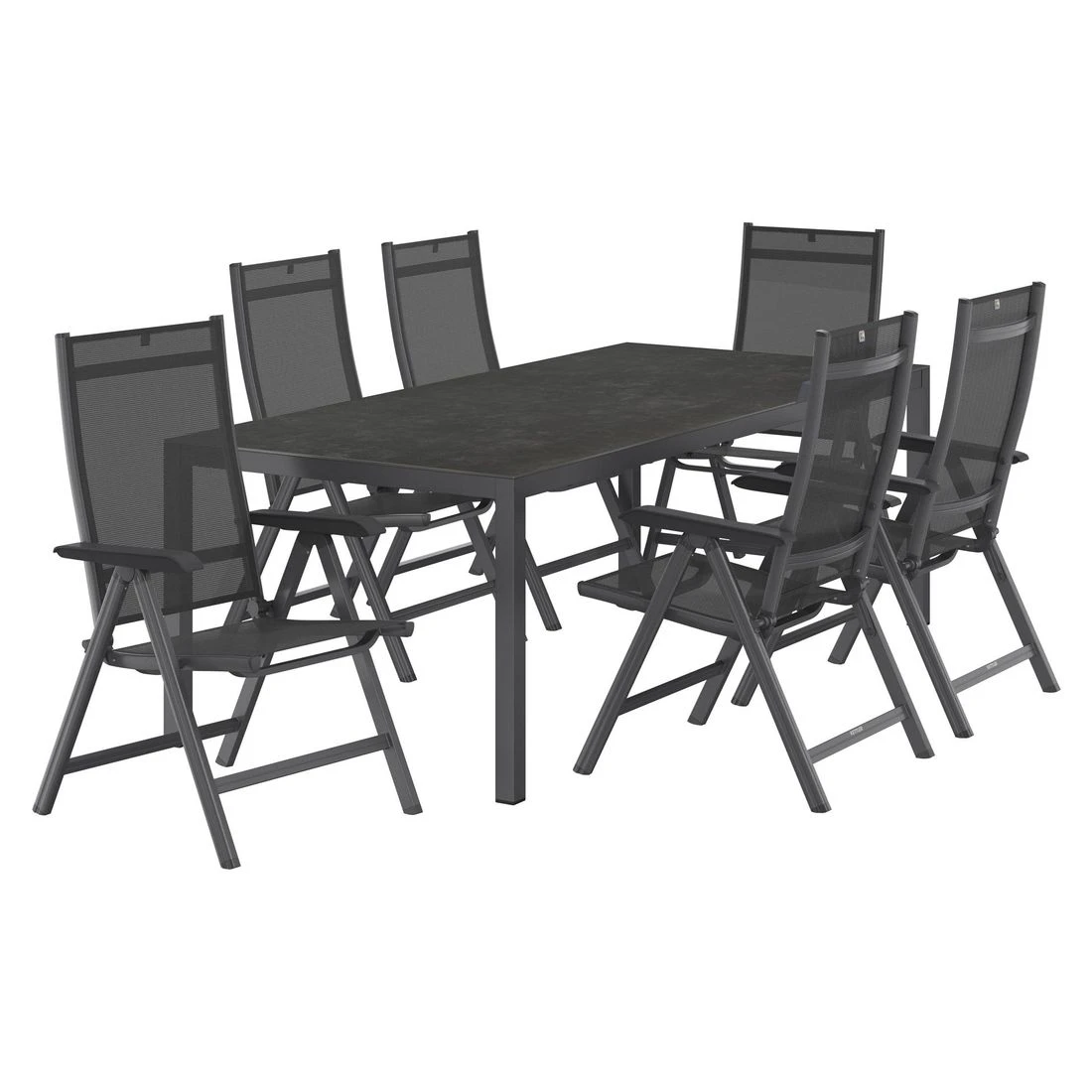 Kettler Basic Plus Gartenmöbelset 7-tlg. mit Tisch 220x100 cm Anthrazit Kettler Basic Plus Gartenmöbelset 7-tlg. Mit Tisch 220x100 Cm Anthrazit -Kettler kettler basic plus gartenmoebelset 7 tlg mit tisch 220x100 cm 1418629 2