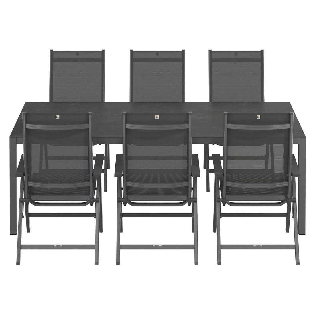Kettler Basic Plus Gartenmöbelset 7-tlg. mit Tisch 220x100 cm Anthrazit Kettler Basic Plus Gartenmöbelset 7-tlg. Mit Tisch 220x100 Cm Anthrazit -Kettler kettler basic plus gartenmoebelset 7 tlg mit tisch 220x100 cm 1418629 4