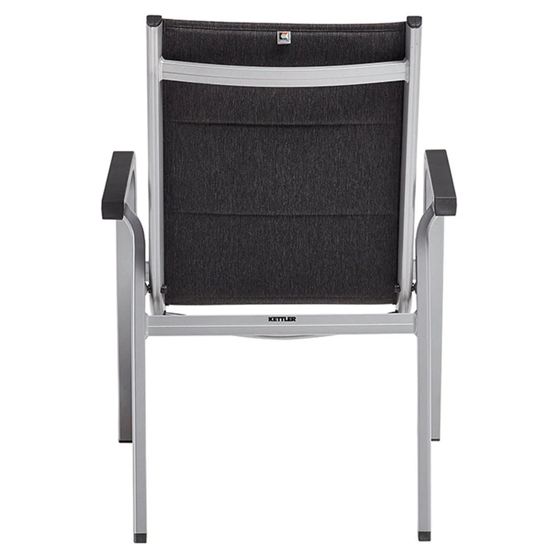Kettler Basic Plus pad Stapelsessel Aluminium/Outdoorgewebe Silber/Anthrazit Meliert Kettler Basic Plus Pad Stapelsessel Aluminium/Outdoorgewebe Silber/Anthrazit Meliert -Kettler kettler basic plus pad stapelsessel alu outdoorgewebe 1369305 5