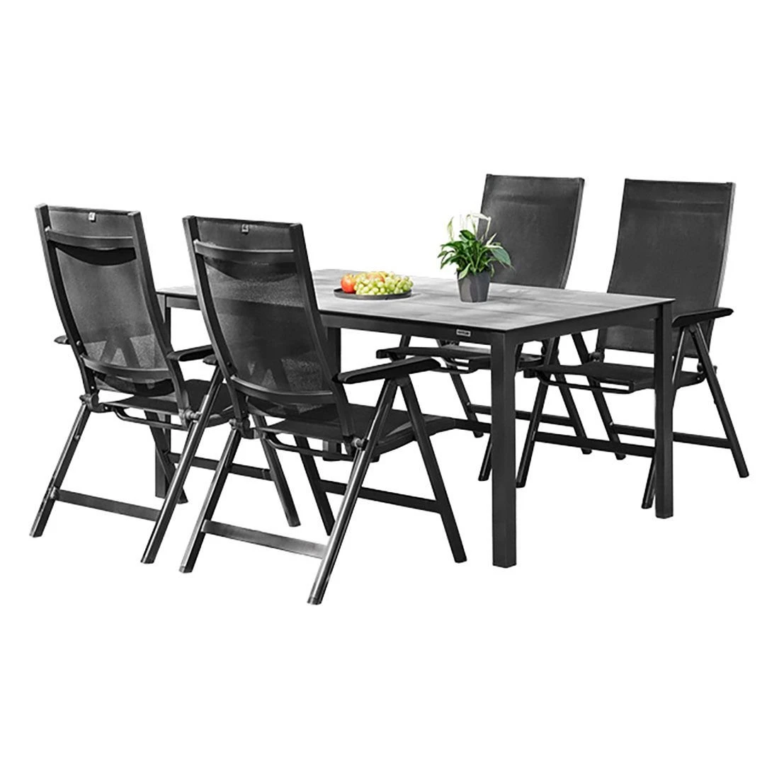 Kettler Basic+ Premium Gartenmöbel-Set 5-tlg. Tisch 160x95cm Anthrazit/Lakritz Kettler Basic+ Premium Gartenmöbel-Set 5-tlg. Tisch 160x95cm Anthrazit/Lakritz -Kettler kettler basic premium gartenmoebel set 5 tlg tisch 160x95cm 1476511 1