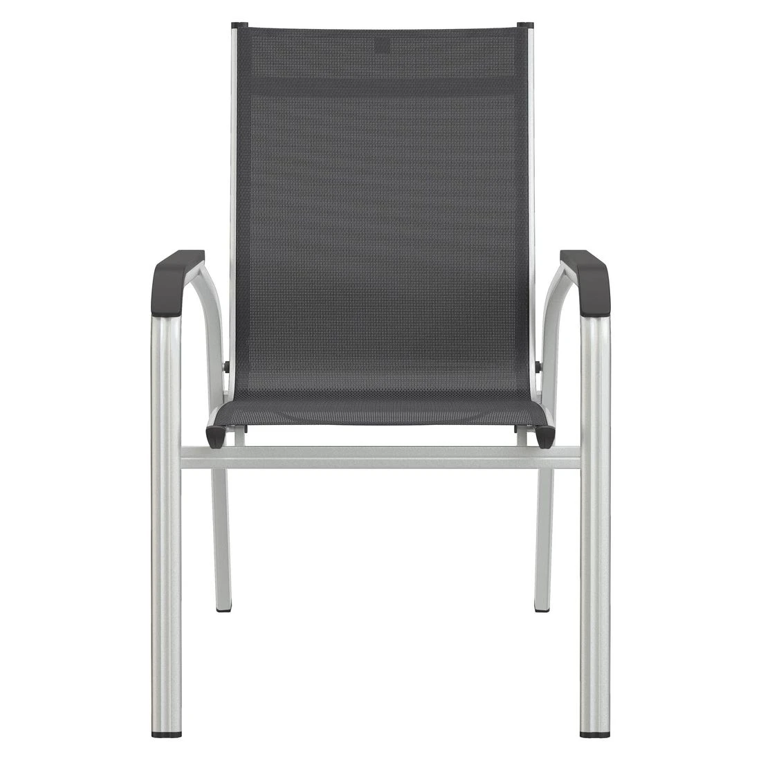 Kettler Basic Plus Stapelsessel Aluminium/Textilene Silber/Anthrazit Kettler Basic Plus Stapelsessel Aluminium/Textilene Silber/Anthrazit -Kettler kettler basicplus stapelsessel silber anthrazit 0301202 0000 4
