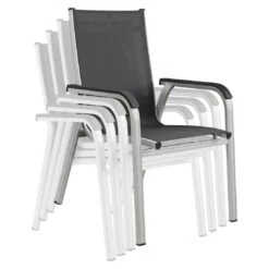 Kettler Basic Plus Stapelsessel Aluminium/Textilene Silber/Anthrazit 7 Kettler Basic Plus Stapelsessel Aluminium/Textilene Silber/Anthrazit -Kettler kettler basicplus stapelsessel silber anthrazit 0301202 0000 7