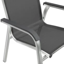 Kettler Basic Plus Stapelsessel Aluminium/Textilene Silber/Anthrazit 9 Kettler Basic Plus Stapelsessel Aluminium/Textilene Silber/Anthrazit -Kettler kettler basicplus stapelsessel silber anthrazit 0301202 0000 9
