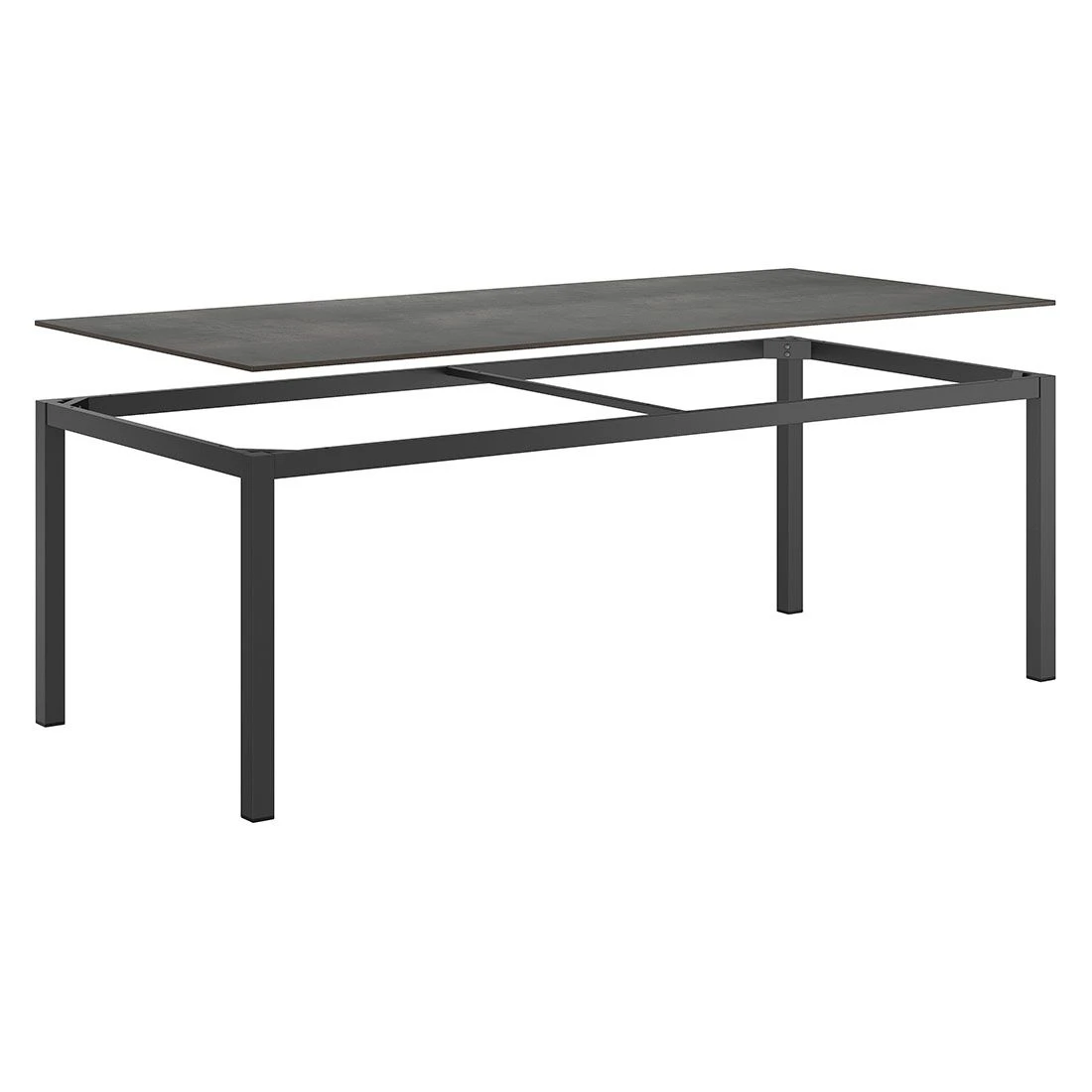 Kettler Cirrus Gartenmöbel-Set 7-tlg. mit Tisch 220x100cm Anthrazit/Anthrazit-Grau Kettler Cirrus Gartenmöbel-Set 7-tlg. Mit Tisch 220x100cm Anthrazit/Anthrazit-Grau -Kettler kettler cirrus gartenmoebel set 7 tlg mit tisch 220x100cm 1493847 5