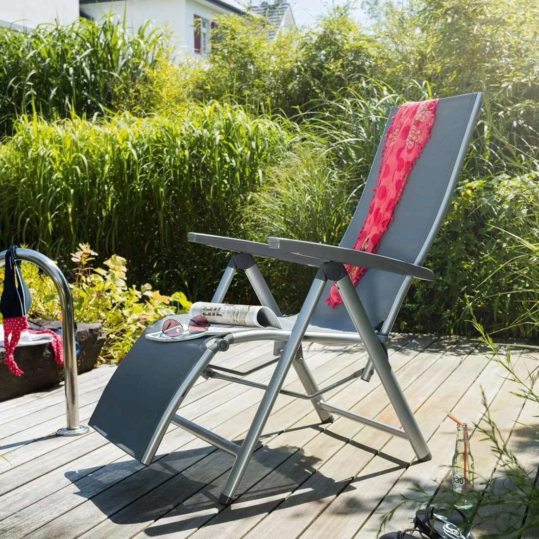 Kettler Cirrus Relaxsessel Aluminium/Textilene Silber/Anthrazitgrau Kettler Cirrus Relaxsessel Aluminium/Textilene Silber/Anthrazitgrau -Kettler kettler cirrus relaxsessel silber anthrazit 0100316 0000 2