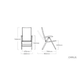 Kettler Cirrus Silver Line Klappsessel Aluminium/Outdoorgewebe Silber/Anthrazitgrau 6 Kettler Cirrus Silver Line Klappsessel Aluminium/Outdoorgewebe Silber/Anthrazitgrau -Kettler kettler cirrus silver line gartenstuhl alu outdoorgewebe 1368997 6