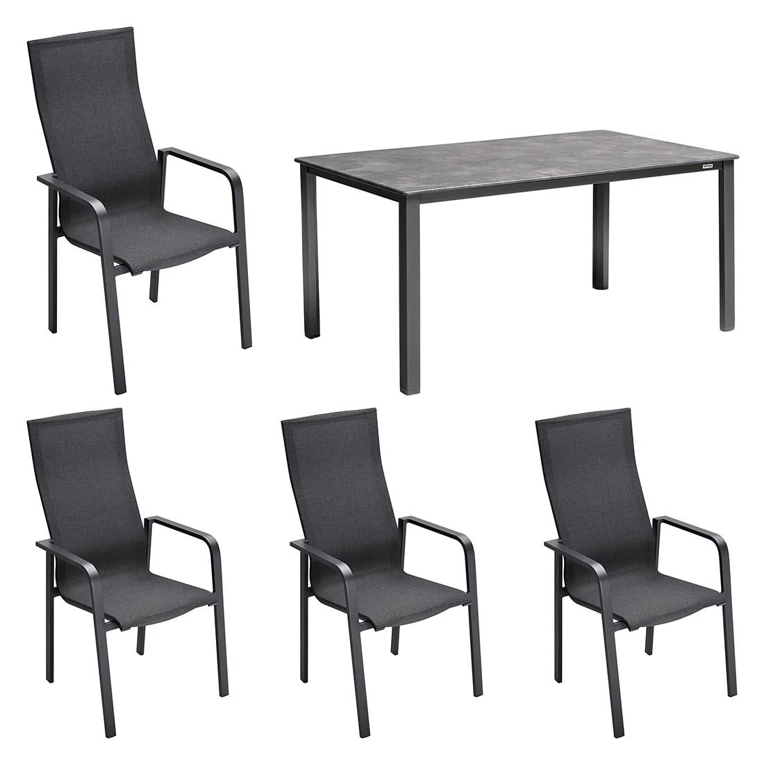 Kettler Cubic Gartenmöbelset 5-tlg. mit Tisch 160x90 cm Anthrazit/Coal Kettler Cubic Gartenmöbelset 5-tlg. Mit Tisch 160x90 Cm Anthrazit/Coal -Kettler kettler cubic gartenmoebelset 5 tlg mit tisch 160x90 cm 1441773 1