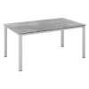 Kettler Cubic Gartentisch 140x70cm Aluminium/HPL Silber/Silber-Grau