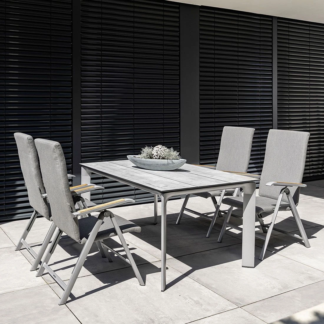 Kettler Diamond Gartenmöbel-Set 5-tlg. Tisch 160x95cm Silber/Flanelle Kettler Diamond Gartenmöbel-Set 5-tlg. Tisch 160x95cm Silber/Flanelle -Kettler kettler diamond gartenmoebel set 5 tlg aluminium sunbrella 1485157 1