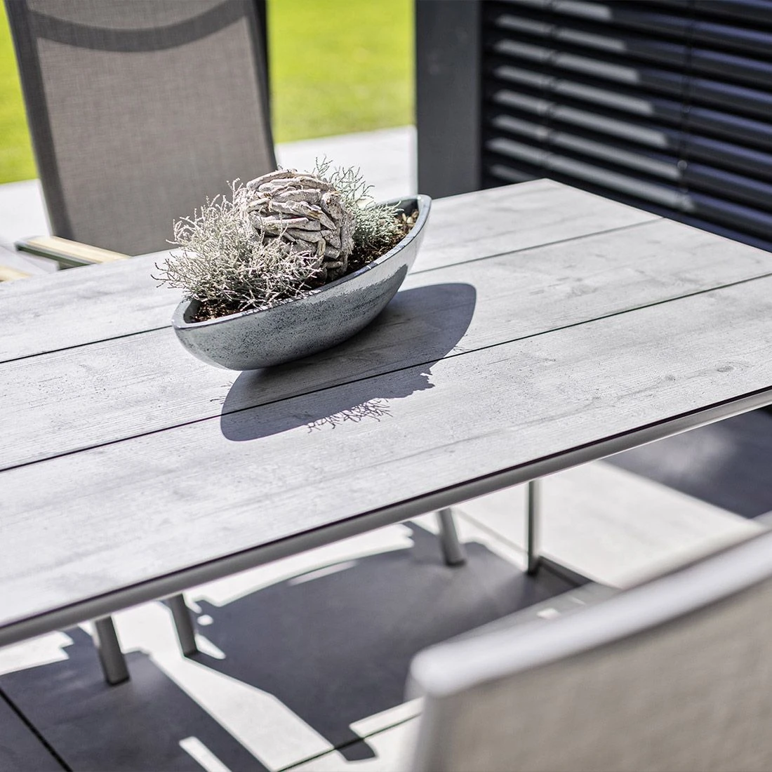 Kettler Diamond Gartenmöbel-Set 5-tlg. Tisch 160x95cm Silber/Flanelle Kettler Diamond Gartenmöbel-Set 5-tlg. Tisch 160x95cm Silber/Flanelle -Kettler kettler diamond gartenmoebel set 5 tlg aluminium sunbrella 1485157 7