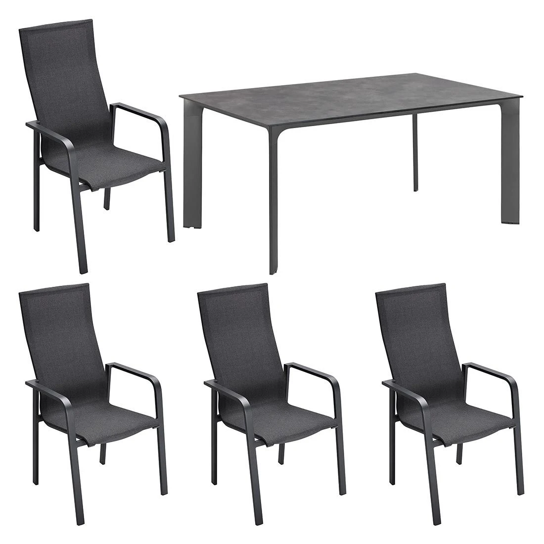 Kettler Diamond Gartenmöbelset 5-tlg. mit Tisch 160x95 cm Anthrazit/Coal Kettler Diamond Gartenmöbelset 5-tlg. Mit Tisch 160x95 Cm Anthrazit/Coal -Kettler kettler diamond gartenmoebelset 5 tlg mit tisch 160x95 cm 1441751 1