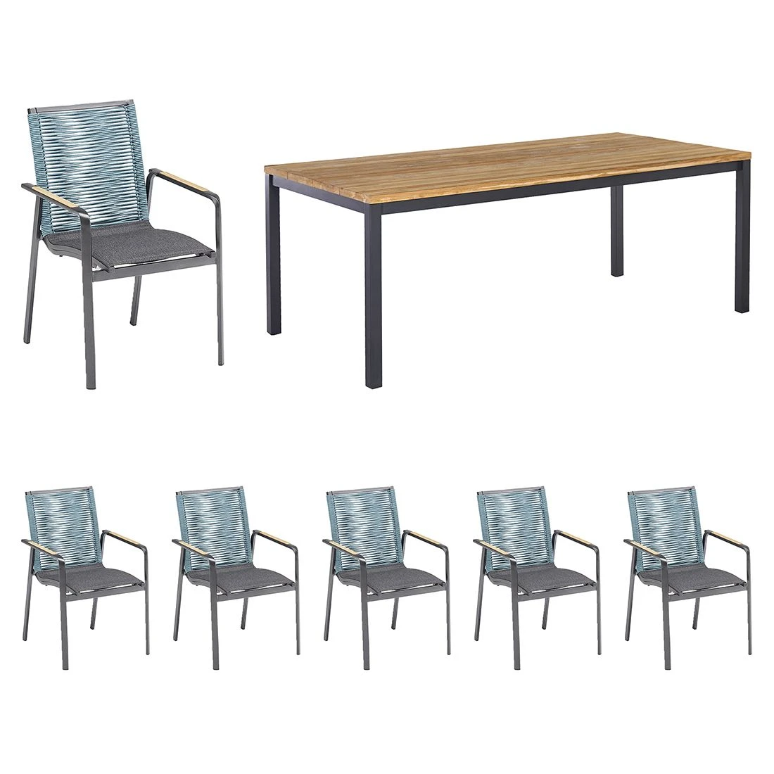 Kettler Diamond Gartenmöbelset 7-tlg. mit Tisch 220x100 cm Anthrazit/Charcoal/Petrol Kettler Diamond Gartenmöbelset 7-tlg. Mit Tisch 220x100 Cm Anthrazit/Charcoal/Petrol -Kettler kettler diamond gartenmoebelset 7 tlg mit tisch 220x100 cm 1477270 1