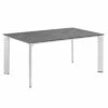 Kettler Diamond Gartentisch 160x95cm Aluminium/HPL Silber/Anthrazit