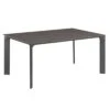Kettler Diamond Gartentisch 160x95cm Aluminium/Keramik-Glas Anthrazit/Anthrazit