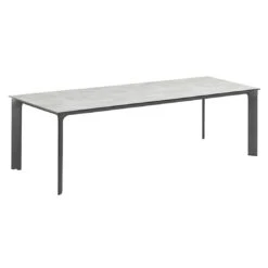 Kettler Diamond Gartentisch 220x95cm Aluminium/HPL Anthrazit/Grau