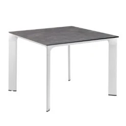 Kettler Diamond Gartentisch 95x95cm Aluminium/HPL Silber/Anthrazit