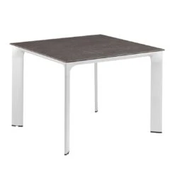Kettler Diamond Gartentisch 95x95cm Aluminium/Keramik-Glas Silber/Anthrazit