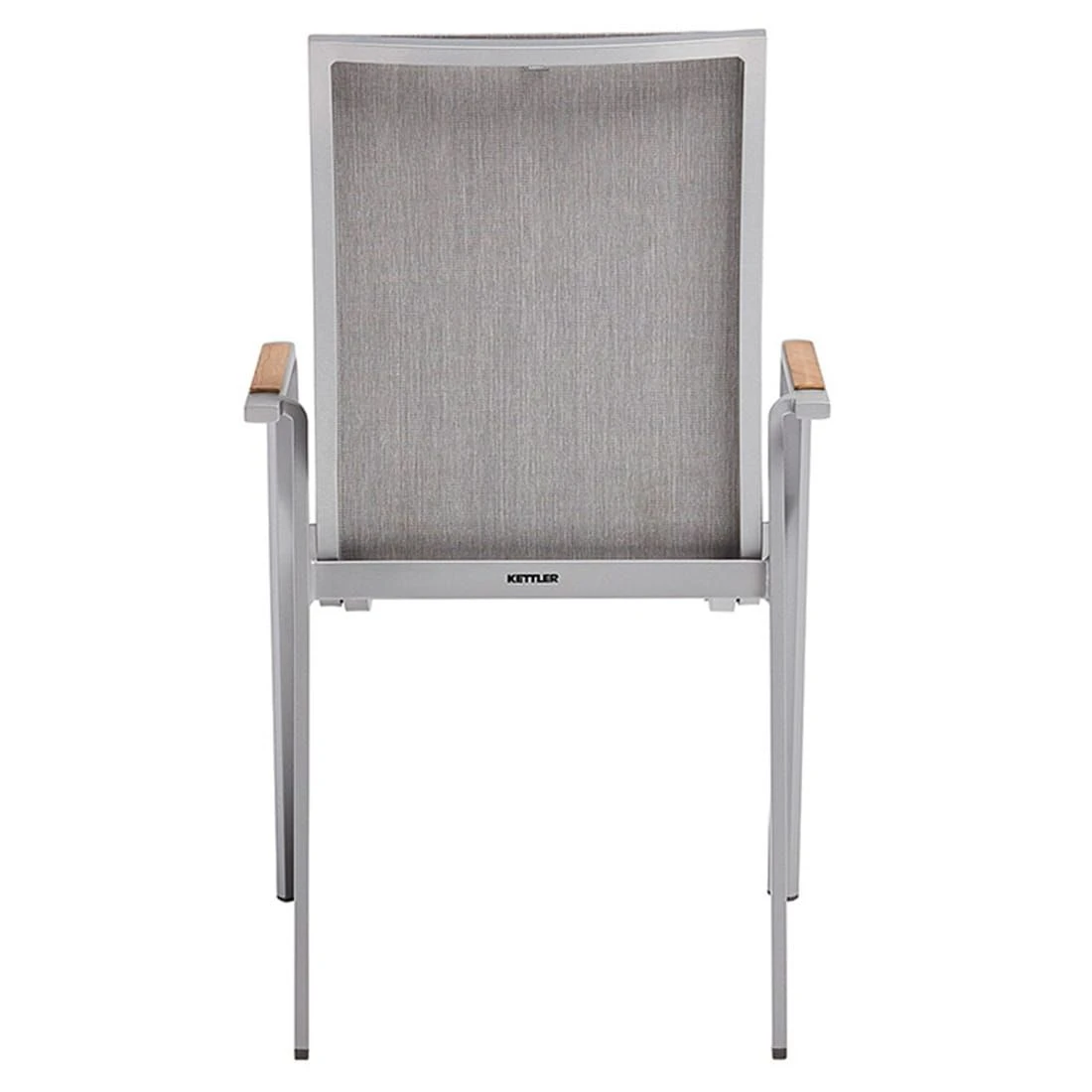 Kettler Diamond Stapelsessel Aluminium/Outdoorgewebe/Teak Silber/Hellgrau Kettler Diamond Stapelsessel Aluminium/Outdoorgewebe/Teak Silber/Hellgrau -Kettler kettler diamond stapelsessel aluminium outdoorgewebe teak 1370053 4