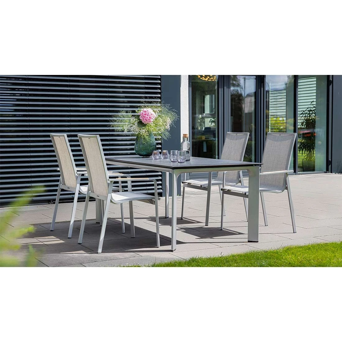 Kettler Diamond Stapelsessel Aluminium/Outdoorgewebe/Teak Silber/Hellgrau Kettler Diamond Stapelsessel Aluminium/Outdoorgewebe/Teak Silber/Hellgrau -Kettler kettler diamond stapelsessel aluminium outdoorgewebe teak 1370053 7