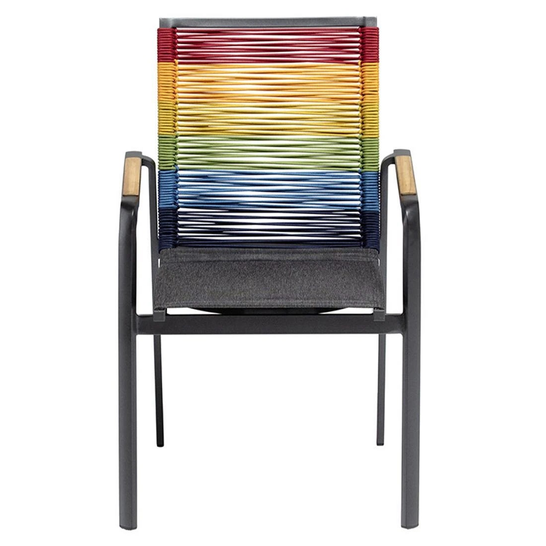 Kettler Diamond Stapelsessel Aluminium/Rope Anthrazit/Charcoal/Regenbogen Kettler Diamond Stapelsessel Aluminium/Rope Anthrazit/Charcoal/Regenbogen -Kettler kettler diamond stapelsessel aluminium rope 1439001 2