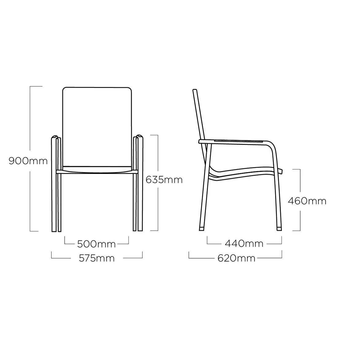 Kettler Diamond Stapelsessel Aluminium/Rope Anthrazit/Charcoal/Regenbogen Kettler Diamond Stapelsessel Aluminium/Rope Anthrazit/Charcoal/Regenbogen -Kettler kettler diamond stapelsessel aluminium rope 1439001 7