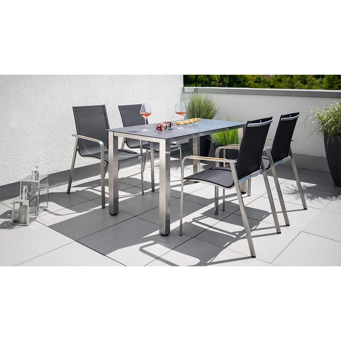 Kettler Diamond Stapelsessel Edelstahl/Outdoorgewebe Anthrazit/Teak Kettler Diamond Stapelsessel Edelstahl/Outdoorgewebe Anthrazit/Teak -Kettler kettler diamond stapelsessel edelstahl teak 1356457 6