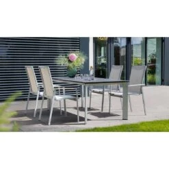 Kettler Diamond Gartentisch-Gestell 220x95 Cm Aluminium Silber 5 Kettler Diamond Gartentisch-Gestell 220x95 Cm Aluminium Silber -Kettler kettler diamond tischgestell 220x95 cm edelstahl silber 1183658 5