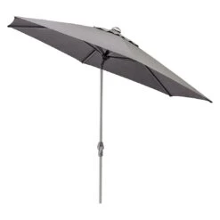 Kettler 18 Kettler -Kettler kettler easy allround led stockschirm o300cm alu polyester silber charcoal 1306737 1