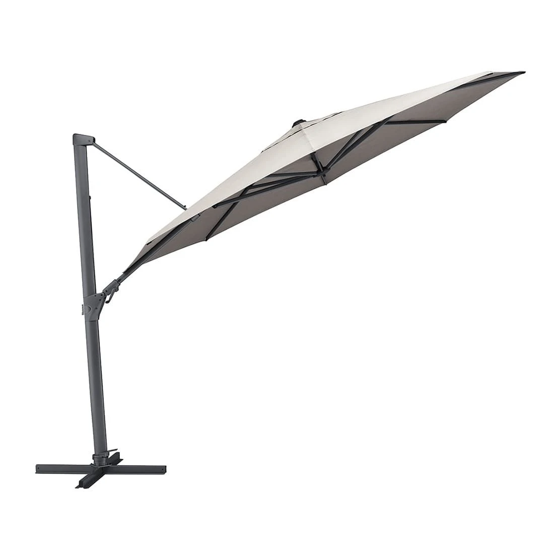 Kettler Easy-Swing Ampelschirm Aluminium/Polyester Anthrazit/Hellgrau Meliert Kettler Easy-Swing Ampelschirm Aluminium/Polyester Anthrazit/Hellgrau Meliert -Kettler kettler easy swing ampelschirm o350cm aluminium polyester anthrazit hellgrau meliert 1306517 1 1