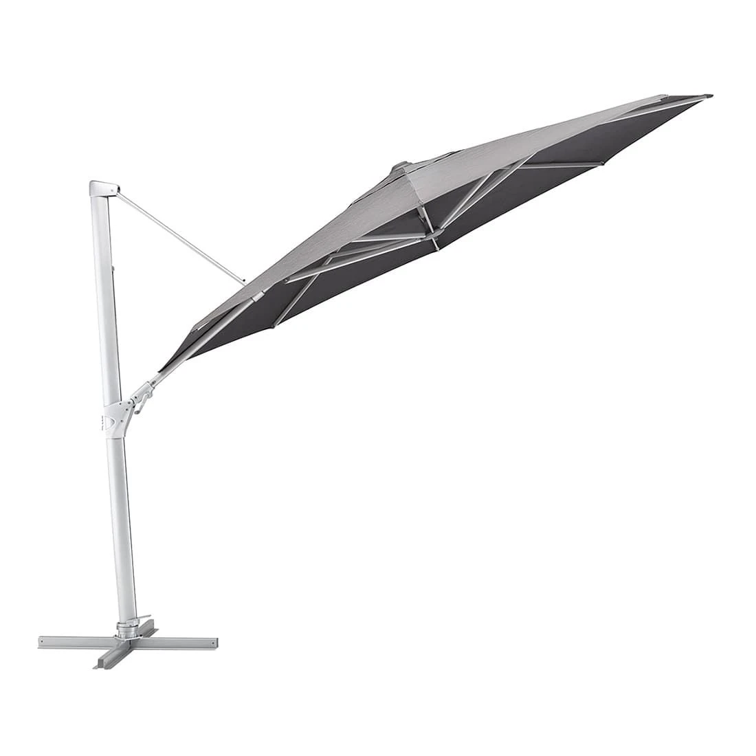 Kettler Easy Swing Ampelschirm Ø350 cm Aluminium/Polyester Silber/Charcoal Kettler Easy Swing Ampelschirm Ø350 Cm Aluminium/Polyester Silber/Charcoal -Kettler kettler easy swing ampelschirm o350cm aluminium polyester silber charcoal 1306528 1