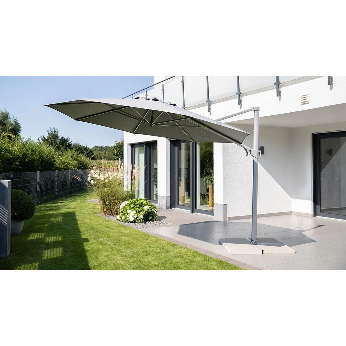 Kettler Easy Turn Ampelschirm Ø330cm Aluminium/Polyester Silber/Charcoal Kettler Easy Turn Ampelschirm Ø330cm Aluminium/Polyester Silber/Charcoal -Kettler kettler easy turn ampelschirm o330cm aluminium polyester silber charcoal 1306693 8