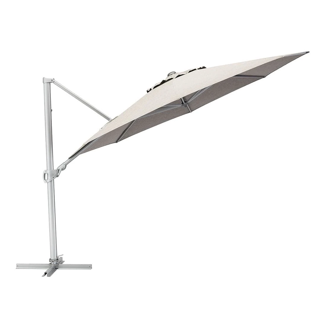 Kettler Easy Turn Ampelschirm Ø330cm Aluminium/Polyester Silber/Hellgrau Meliert Kettler Easy Turn Ampelschirm Ø330cm Aluminium/Polyester Silber/Hellgrau Meliert -Kettler kettler easy turn ampelschirm o330cm aluminium polyester silber hellgrau meliert 1306704 1