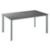 Kettler Edge Gartentisch 140x70cm Aluminium/HPL Silber/Jura Anthrazit