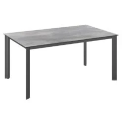 Kettler Edge Gartentisch 180x95cm Aluminium/HPL Anthrazit/Silbergrau