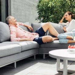 Kettler Ego Ecklounge 2-teilig Aluminium/Sunbrella Silber/Grau Meliert 11 Kettler Ego Ecklounge 2-teilig Aluminium/Sunbrella Silber/Grau Meliert -Kettler kettler ego loungeecke 2tlg aluminium sunbrella silber flanelle 1005062 11