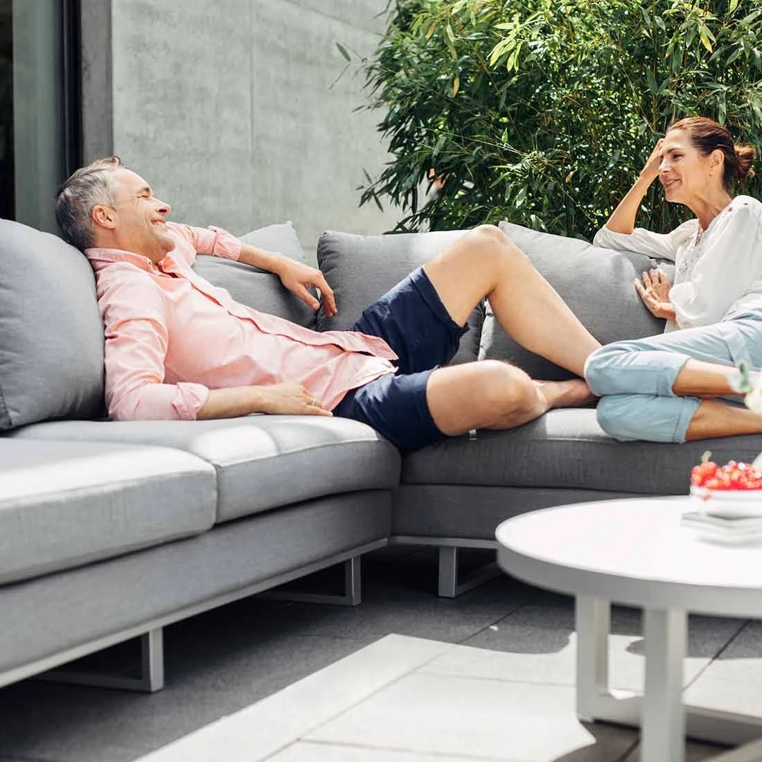 Kettler Ego Ecklounge 2-teilig Aluminium/Sunbrella Silber/Grau meliert Kettler Ego Ecklounge 2-teilig Aluminium/Sunbrella Silber/Grau Meliert -Kettler kettler ego loungeecke 2tlg aluminium sunbrella silber flanelle 1005062 11