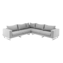 Kettler Ego Ecklounge 2-teilig Aluminium/Sunbrella Silber/Grau Meliert 2 Kettler Ego Ecklounge 2-teilig Aluminium/Sunbrella Silber/Grau Meliert -Kettler kettler ego loungeecke 2tlg aluminium sunbrella silber flanelle 1005062 2