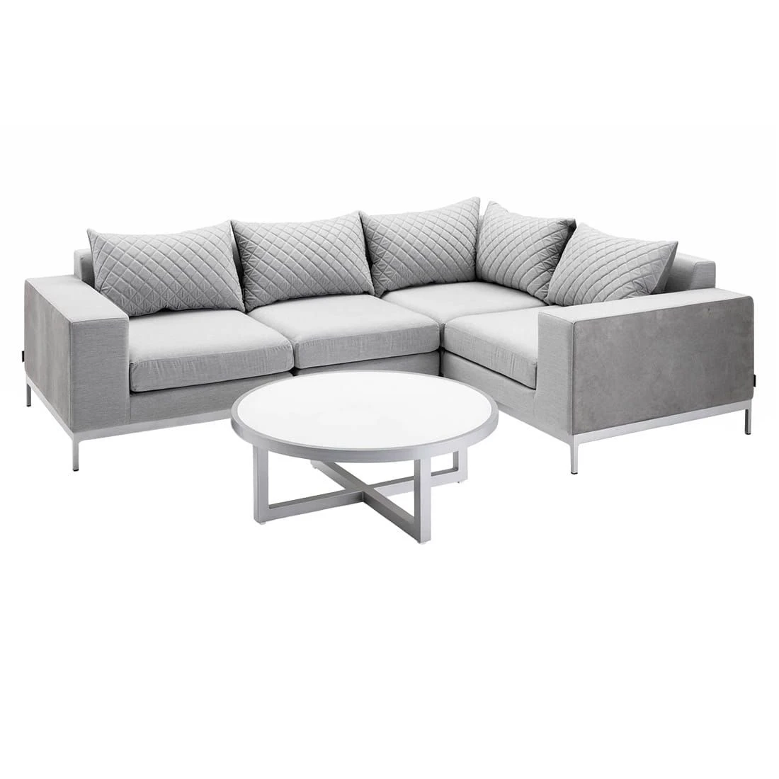 Kettler Ego Loungetisch Ø92 cm Aluminium/Glas Silber Kettler Ego Loungetisch Ø92 Cm Aluminium/Glas Silber -Kettler kettler ego loungetisch o92 cm aluminium glas silber 1005073 4