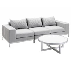 Kettler Ego Loungetisch Ø92 Cm Aluminium/Glas Silber 4 Kettler Ego Loungetisch Ø92 Cm Aluminium/Glas Silber -Kettler kettler ego loungetisch o92 cm aluminium glas silber 1005073 5