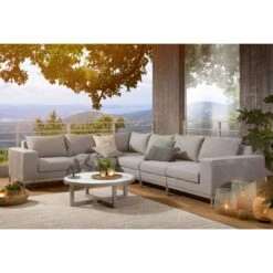Kettler Ego Modular Ecklounge 7tlg. Sunbrella Silber/Hellgrau Meliert 4 Kettler Ego Modular Ecklounge 7tlg. Sunbrella Silber/Hellgrau Meliert -Kettler kettler ego modular loungeecke 7tlg aluminium sunbrella 1