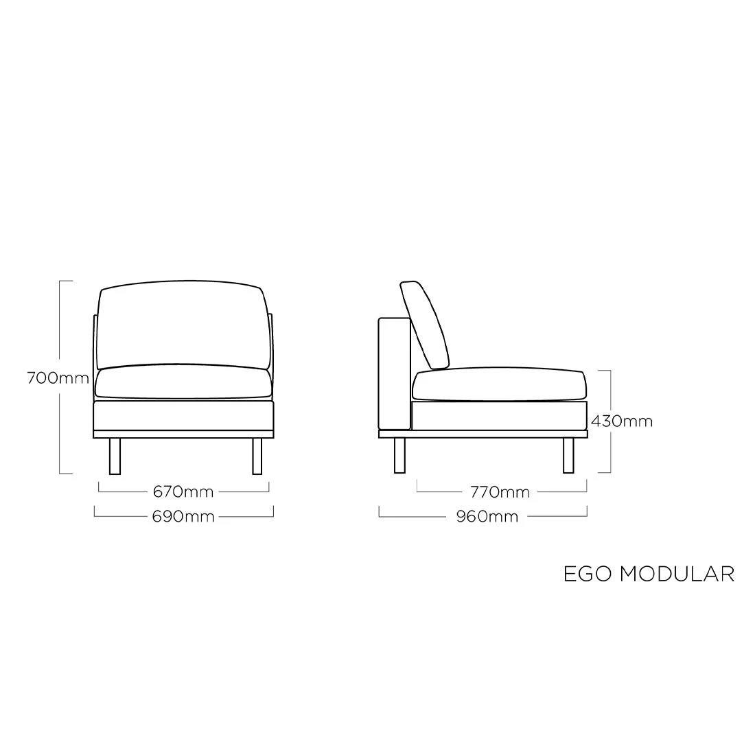 Kettler Ego Modular Mittelmodul Aluminium/Sunbrella® Anthrazit/Sooty Kettler Ego Modular Mittelmodul Aluminium/Sunbrella® Anthrazit/Sooty -Kettler kettler ego modular mittelmodul aluminium sunbrellar 1438154 8