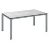 Kettler Float Gartentisch 140x70cm Aluminium/HPL Silber/Grau