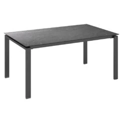 Kettler Float Gartentisch 160x95cm Aluminium/HPL Anthrazit/Jura Anthrazit