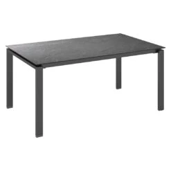 Kettler Float Gartentisch 180x95cm Aluminium/HPL Anthrazit/Jura Anthrazit