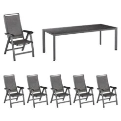 Kettler Forma II Gartenmöbel-Set 7-tlg. Tisch 220x95cm Anthrazit/Graphit 3 Kettler Forma II Gartenmöbel-Set 7-tlg. Tisch 220x95cm Anthrazit/Graphit -Kettler kettler forma ii gartenmoebel set 7 tlg tisch 220x95cm 1494518 2