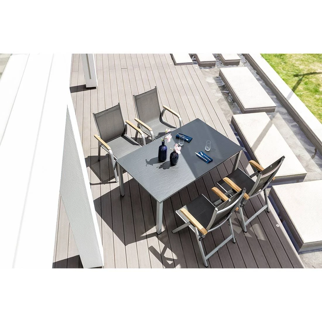 Kettler Granada Klappsessel Aluminium/Textilene Silber/Anthrazit Kettler Granada Klappsessel Aluminium/Textilene Silber/Anthrazit -Kettler kettler granada klappsessel aluminium textilene 2